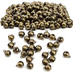 200Pcs 6mm Jingle Bells, Bronze Bells Craft Bells, Christmas Copper Metal Jingle Bells, Small Jingle Bells for Christmas, Party, DIY Jewelry Making