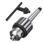 Drill Chuck Super Heavy Duty MT2 Drill Chuck-13mm Capacity with Chuck Key,Drill Press Chuck Adapter Converter-Morse Taper Arbor