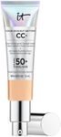 IT Cosmetics Your Skin But Better CC+ Cream, Neutral Medium (W) - Color Correcting Cream, Full-Coverage Foundation, Anti-Aging Serum & SPF 50+ Sunscreen - Natural Finish - 1.08 fl oz