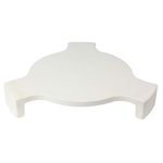 Mydracas Ceramic Heat Deflector Big Green egg Accessories, Ceramic Pizza Stone Smoking Stone conveggtor Fit for Large Big Green Egg(L)