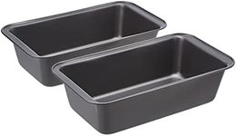 Amazon Basics Baking Bread Loaf Pan, 24.1 x 12.7 cm, Set of 2