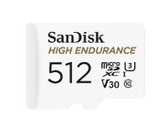 SanDisk High Endurance video monitoring 512GB microSDXC card + SD Adapter, up to 100MB/s, Class 10, U3, V30