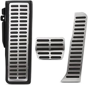 JEZOE at MT Car Foot Pedals Accelerator Gas Brake Stainless Steel Rest Foot Pedal Pad，for Audi A3 MK2 8P 2003~2013 Car-Styling