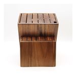 Knife Block. Acacia Wood, 21-Piece. Knife Storage for Cleaver, Chef Knife, Santoku, Nakiri/Sashimi Knife, Boning Knife, Utility Knife, Bread Knife, Pairing Knife, Craving Knife & Fork, Steak Knife