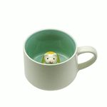 NOSCOMP 3D Animal Cup Coffee Mug Comes With A Cute Inside Creative Morning Mug Animal Cup For Hot&Cold Tea Milk Coffee Perfect For Kids Decorations Best Office Cup (Hedgehog) (Ceramic),400 ML