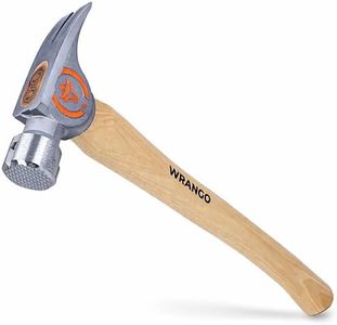 Wrango Tools Titanium Framing Hammer – 14oz Head, 17in Wood Handle, Milled Face, 38mm Diameter Pole