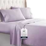 Hotel Luxury Bed Sheets Set- 1800 Series Platinum Collection-Deep Pocket,Wrinkle & Fade Resistant(Queen,Lavender) by HC COLLECTION