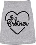 Dog Shirt Big Brother Cute Clothes for Family Pet Brother Shirt for Dogs Funny Dog Puppy Shirt Grey XL