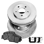 PowerSport Front Brakes and Rotors Kit |Front Brake Pads| Brake Rotors and Pads| Ceramic Brake Pads and Rotors - BLBF.40118.02