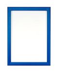 Rainbow Colour Range Picture/Photo/Poster frame- With an MDF backing board- Ready to hang or stand - With a High Clarity Styrene Shatterproof Perspex Sheet-Blue-A4 - rcrp-blu-a4