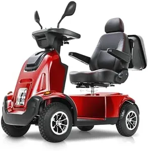 MobiCyc Heavy Duty All-Terrain Mobility Scooters for Adults & Seniors, 1000W Motor, 550LBS Capacity, 32 Miles Long Range & 9MPH, FDA Cleared, 13" Air Tires with Full Suspension, USB, Large Storage