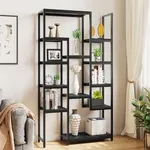 YITAHOME 71” Tall Bookshelf 6 Tier Bookcase,Modern Large Bookshelves with 12 Open Shelf, Display Rack Storage Book Shelves for Living Room Bedroom Office Home, Black