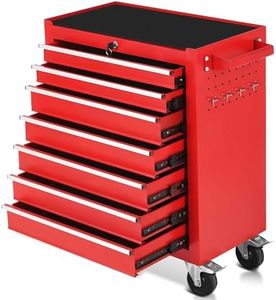 7-Drawer Metal Rolling Tool Chest with Wheels,Heavy Duty Tool Storage Cabinet with Locking System,Toolbox with Wheels for Garage, Warehouse, Workshop, Repair Shop