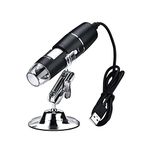 Tobo 8 LED USB 2.0 Digital Microscope, 50 to 1000x Magnification Endoscope, Metal Stand, Compatible with Mac Window 7 8 10 Android Linux (Digital Microscope) - TD-585IM04