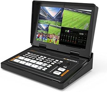 AVMATRIX PVS0403U Multi-Format Video Mixer Switcher with 2xSDI 2xHDMI Inputs 10.1 inch Screen for Real Time Production Livestream