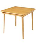 Stakmore Straight Edge Folding Card Table Finish, Oak