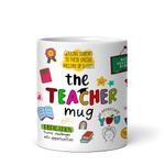 DAYS Thank You Teacher Mug, Best Teacher Gift, Gift for Mentor, Farewell Gift for Teacher, Gift for School Teacher by Students Ceramic 325ml Coffee Mug (The Teacher)