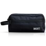 Boldfit Toiletry Bag for Men & Women Makeup Pouch, Travel Essentials Travel Organizer Travel Pouch for Men for Travel Kit for Toiletries, Wash Bag - Black, 18 Cm Width