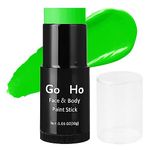 Mysense Cream-Blendable Amazon Green Face Body Paint Stick (1.06 Oz),Amazon Green Grinch Makeup Stick for Adults Children Halloween Cosplay SFX Makeup,Waterproof Green Eye Black Stick