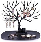 Mabron Antlers Jewellery Stand, Jewellery Holder for Drawers, Jewellery Tree for Chains, Necklace Storage, Bracelet Stand, White, Plastic Jewellery Holder, Earring Holder for Necklaces, Bracelets