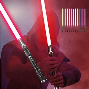 KBASE Force FX Heavy-Duty Dueling Light Saber - Motion-Sensing Metal Hilt with 12-Color RGB & 5 Sound Fonts | Professional Light Sword Toy for Adults and Boys (Y)