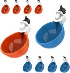 Lil'Clucker Chicken Waterer Cups 10 Pack - 5 Orange & 5 Blue