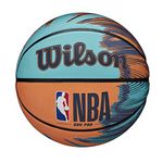 Wilson Basketball NBA Drv Pro Streak, Outdoor, Blue / Orange, 6