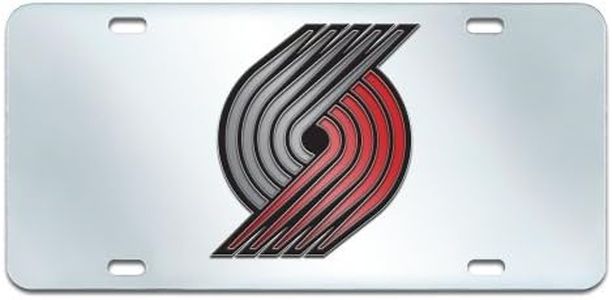 Fan Mats 15134 'NBA Portland Trail Blazers' Mirror Style License Plate