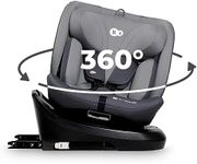 Kinderkraft I-Grow Child Car Seat, I-Size 40-150 cm, 360 Degree Rotation, Isofix, Base Station, RWF and FWF, Special Safety Systems, Easy to Clean, from Birth Group 0/1/2/3 0-36 kg, Gray