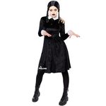 amscan 9917668 - Women's Official Wednesday Addams Halloween Fancy Dress Costume Size: 14-16