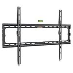 VonHaus TV Wall Bracket for 37-80" Screens, Ultra-Slim TV Bracket with Spirit Level, Flat to Wall Mount, 45kg Capacity, Max VESA: 600x400mm