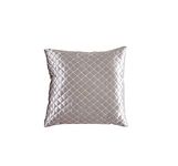 Bedspread Atlanta Velvet Quilted Bedding Set Sequins Design With Pillow Shams (Mink, Filled Cushion 17" x 17")