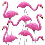 JOYIN Set of 6 Small Pink Flamingo 