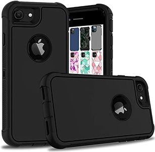 DuraSafe Cases iPhone 6 Plus iPhone 6s Plus 5.5" [ 2014/2015 ] A1522 A1524 A1593 A1634 A1687 A1699 Shock Absorbing Rugged Protective Cover with Bumpup Corners - Black(Without Holster)