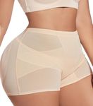 Sliot Womens Butt Lifter Butt Padded Panties Enhancer Underwear Hip Enahncer, Beige, Medium