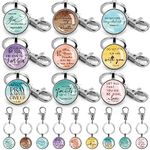 Christian Keychain Bulk Bible Verse Religious Keychain Scripture Quote Inspirational Gifts Supplies for Men Women(Cute Style, 36 Pcs)