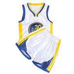 BAOBAOYU Youth Basketball Jersey for Boys and Girls, Kids Classic Basketball Jersey Shirt Tops & Shorts Outfit Set