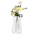 Flower Vase Daffodil Vase Small Glass Vase Vases for Flowers Large Cut Glass Vases for Flowers Crystal Flower Vases Acrylic Vase Mini Vase Handmade Clear Glass Cylinder 17 cm/ 6.69 inch Tall