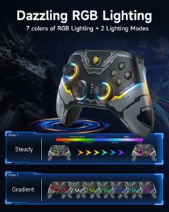EasySMX X15 Wireless PC Game Controller – Hall Joysticks, Bluetooth, Windows/Android/Switch Compatible