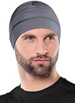 OutdoorEssentials Skull Cap - Thin Lightweight Beanie Hat Men and Women - Helmet Liner Skull Caps Head Liners - Warm Womens and Mens Hats - Winter Running Hat Beanies - Grey