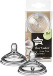 Tommee Tippee Closer to Nature Slow Flow Easivent Teats X 2