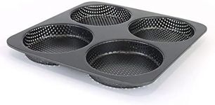 Space Home - Perforated Hamburger Mould for Baking - Bread Hamburger Bun Tin for Baking - Burger Hamburger Bread Mould - Perforated Mould - Carbon Steel