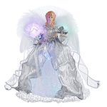 Kurt S. Adler 12-Inch CUL Fiber Optic LED Multi Angel Treetop