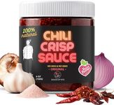 SAUCE UP Original Chili-Crisp Sauce 6oz | Natural Vegan Keto Gluten Free No MSG | Hot Sweet Crispy Umami Flavor Bomb | 13 Superfood Ingredients | Handcrafted in NYC | Versatile Gourmet Chili Oil