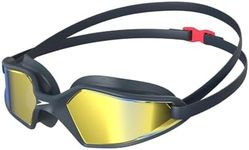 Speedo Unisex Adult's Hydropulse Mirror Swimming Goggles, Navy/Oxid Grey/Blue, One Size