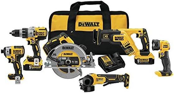 DEWALT 20V MAX* Cordless Drill Combo Kit, 6-Tool (DCK695P2)