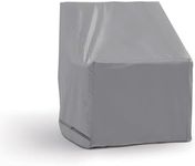 Formosa Covers | Patio Outdoor Club Chair Cover with Adjustable Peel and Secure Fasteners - for Furniture 33.5" Wx36 Dx37 H' (Grey)