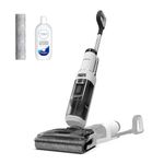 Tineco Floor ONE Stretch S6 Cordless Wet Dry Vacuum Cleaner, 180°Lay-Flat Smart Vacuum Mop, 40 Minutes Long Runtime 158℉ Flashdry Self-Cleaning, Triple-Sided Edge Cleaning Lightweight Floor Cleaner