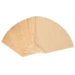 #4 Natural Brown Paper Cone Coffee Filters, Unbleached Coffee Filter 4, Fit 8~12 Cup Cuisinart Ninja Bonavita OXO Coffee Maker & #4 Cone Coffee Drippers, Replace Melitta Coffee Filters No.4 (100)