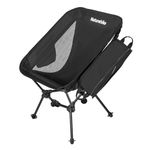 Naturehike Ultra Lightweight High Back Camping Chair Folding Chair Camping Chairs for Adults, Foldable Garden Outdoor Picnic BBQ Chairs